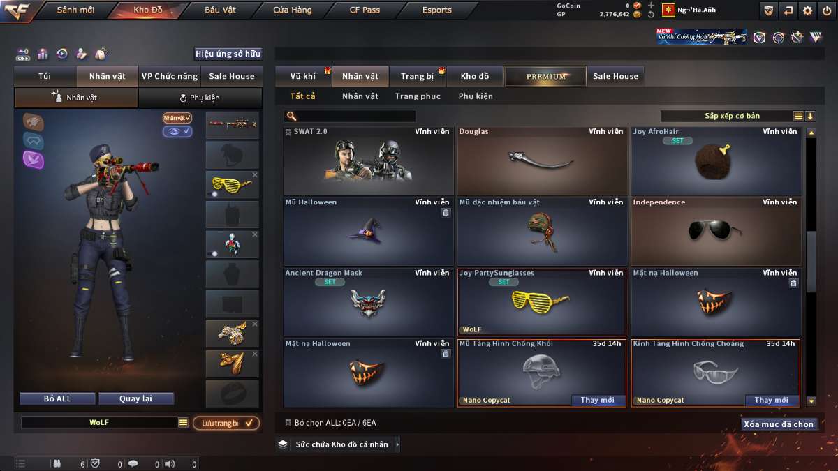 shop acc cf uy tin gia re